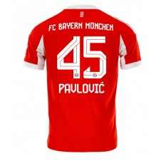 Bayern Munich Aleksandar Pavlovic #45 Hjemmedrakt 2025-26 Kortermet